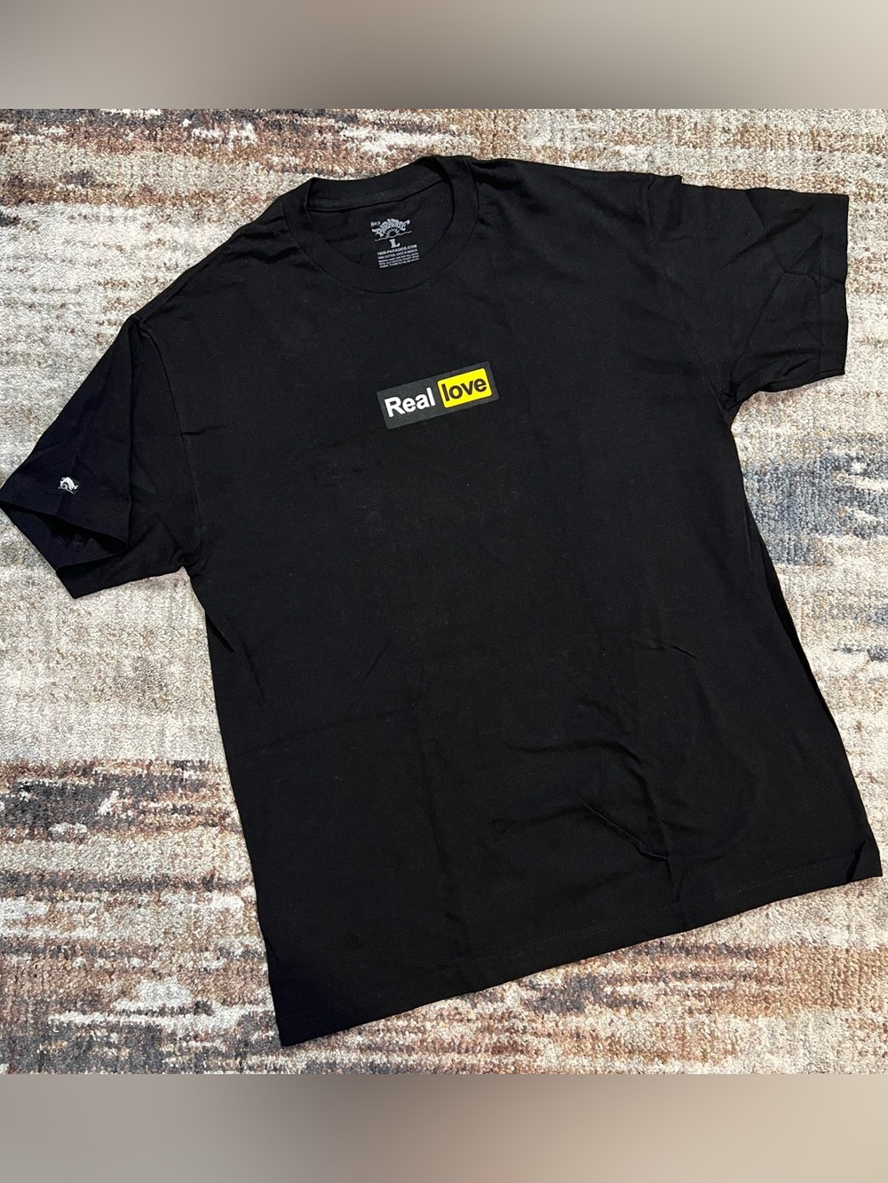 NEW REAL LOVE Short Sleeve Graphic PH Parody Tee